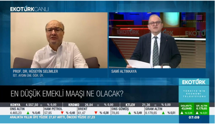 **Prof. Dr. Hüseyin Selimler Evaluates Pension Increases and Economic Market Developments**