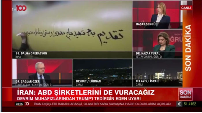 Dr. Hazar Vural Evaluates the Latest Developments in the U.S.–Israel–Iran Conflict and Iran’s Countermoves