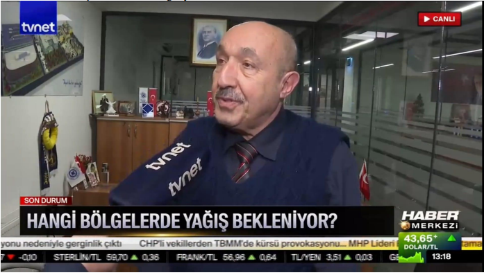Dr. Güven Özdemir Evaluates Winter Precipitation Affecting Türkiye and Upcoming Weather Conditions