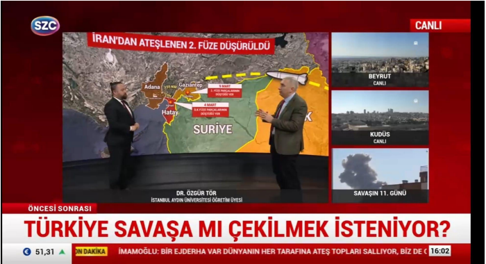 Dr. Özgür Tör Evaluates Iranian Officials’ Statements, Airspace Violations, and Recent Regional Developments