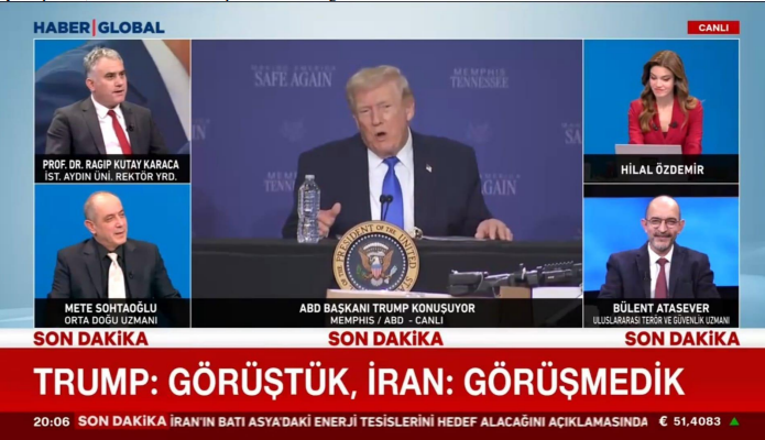 Prof. Dr. Kutay Karaca Evaluates the Iran–U.S.–Israel War, Statements from the Parties, and Latest Regional Developments