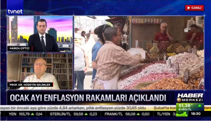 Prof. Dr. Hüseyin Selimler Evaluates January Inflation Data and Latest Market Developments