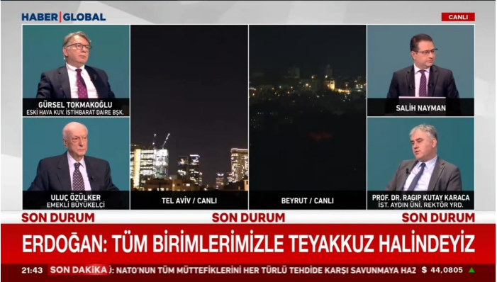 Prof. Dr. R. Kutay Karaca Evaluates the Israel–Iran War, Türkiye’s Stance, and President Erdoğan’s Statements