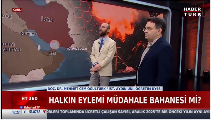 Assoc. Prof. Dr. Cem Oğultürk Evaluates Iran Protests and Rising Middle East Tensions