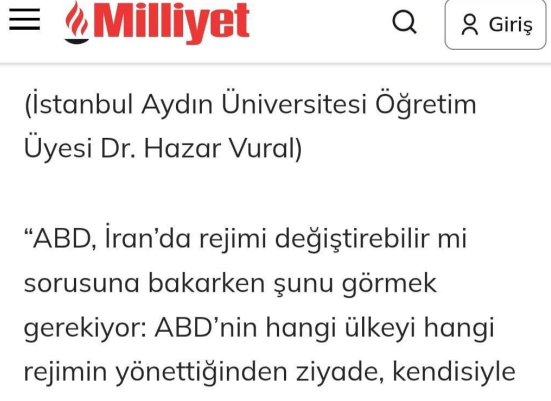 Dr. Hazar Vural Evaluates U.S. Sanctions on Iran and Support for Anti-Regime Protests