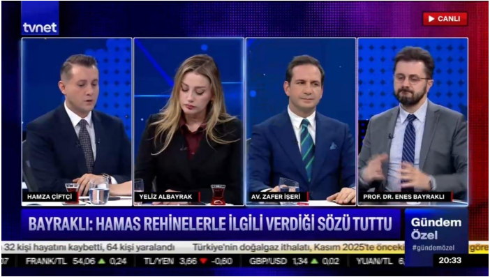 Yeliz Albayrak Evaluates Israel-Palestine Tensions and the Latest Hostage Exchange Developments
