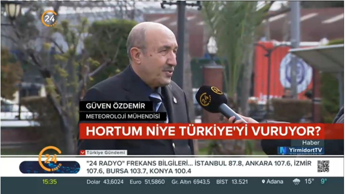 Dr. Güven Özdemir Evaluates Increasing Tornado Incidents and Their Causes in Türkiye
