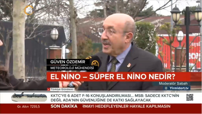 Dr. Güven Özdemir Evaluates El Niño, Its Expected Global Effects, and Upcoming Climate Impacts