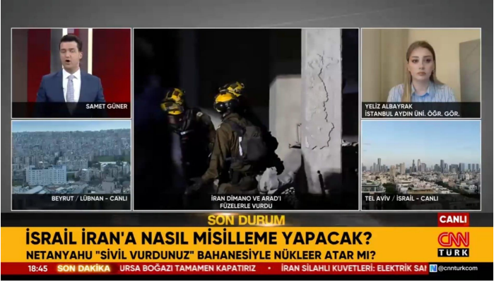 Yeliz Albayrak Evaluates Israel’s Possible Retaliation After Iran’s Attacks on Energy Facilities and Infrastructure