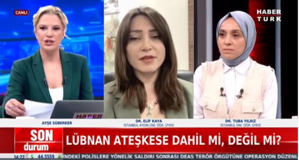 Dr. Elif Kaya Evaluates Lebanon’s Potential Inclusion in the Ceasefire and Its Regional Effects