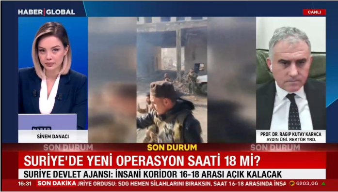 Prof. Dr. Kutay Karaca Evaluates the Damascus Government’s Operation to Regain Control of Aleppo
