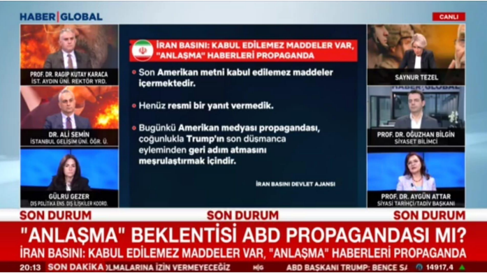 Prof. Dr. Kutay Karaca Evaluates the Latest Developments in the Iran-US War, Trump’s Statements on Ending the War, and Iran’s Response