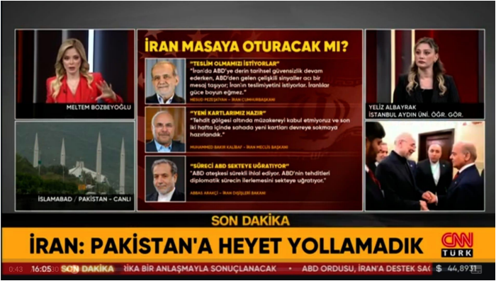 Lecturer Yeliz Albayrak Evaluates US–Iran Peace Talks and Regional Developments