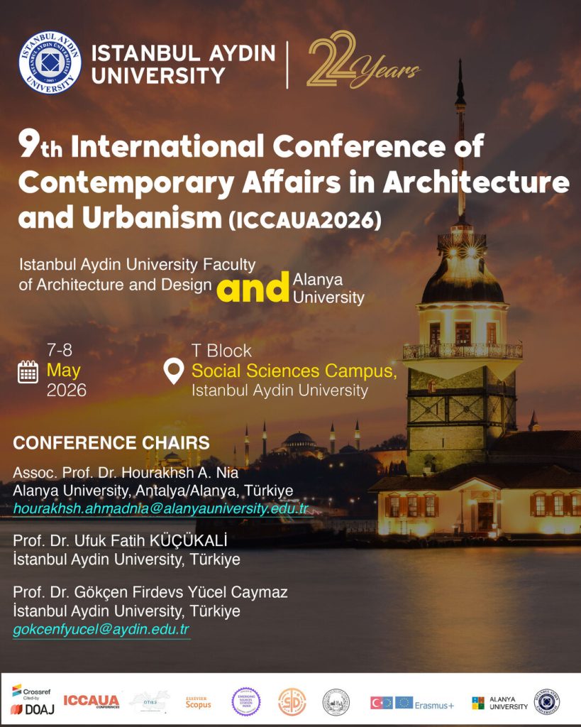 Mimarlık ve Tasarım Fakültesi Dekanı Prof. Dr. Ufuk Fatih KÜÇÜKALİ’nin ev sahipliği yaptığı 9th International Conference of Contemporary Affairs in Architecture and Urbanism (ICCAUA2026) konferansında gerçekleştirdiği açılış konuşması: