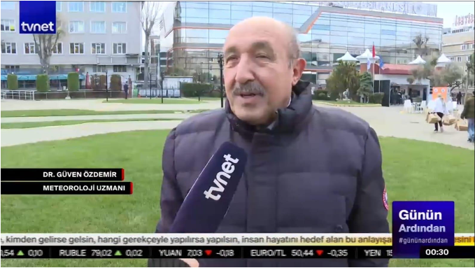 Öğretim Üyemiz Dr. Güven Özdemir, Yurt Genelindeki Soğuk Hava Dalgasını Değerlendirdi
