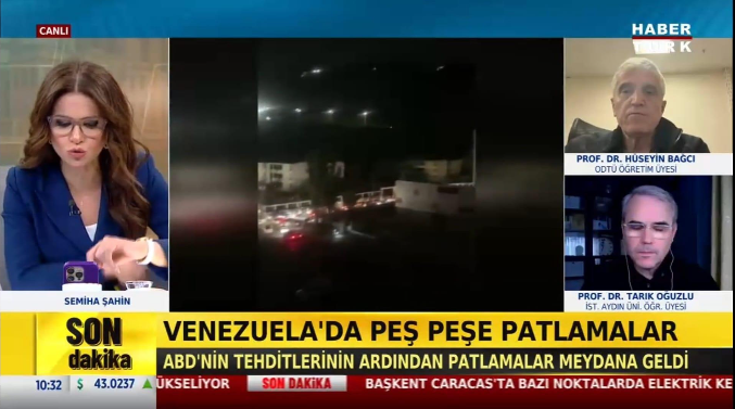 Öğretim Üyemiz Prof. Dr. Tarık Oğuzlu, ABD'nin Venezuela'ya Yönelik Saldırısı Sonrası Yaşanan Gelişmeleri Değerlendirdi