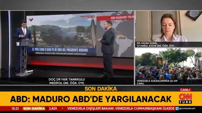 Öğretim Üyemiz Dr. Hazar Vural, Venezuela'daki Son Gelişmeleri Değerlendirdi