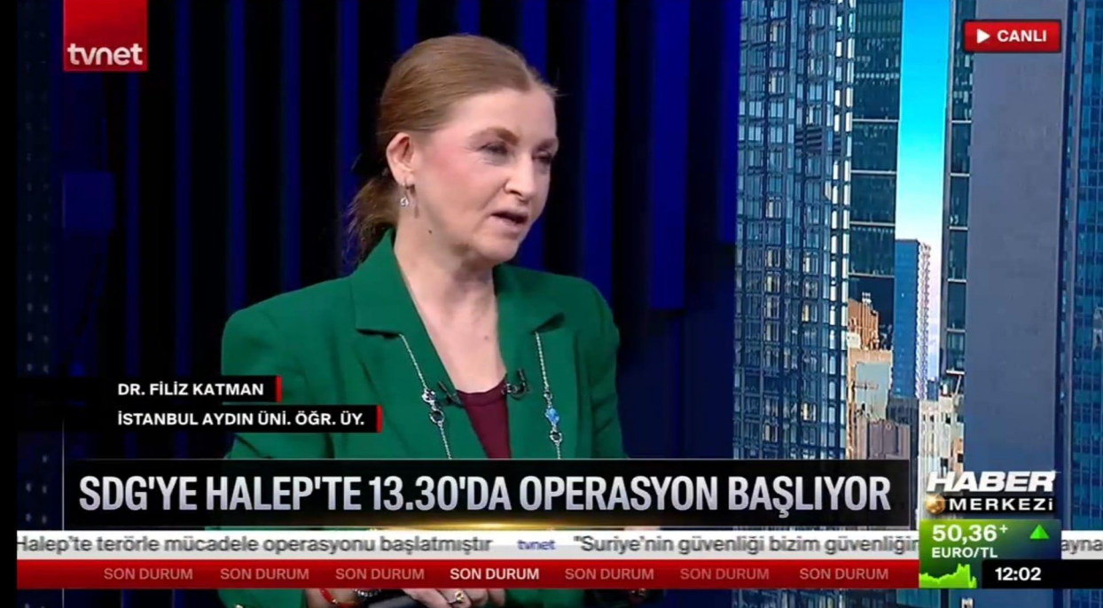 Öğretim Üyemiz Doç. Dr. Cem Oğultürk, Halep'te Başlatılan Operasyonu Değerlendirdi