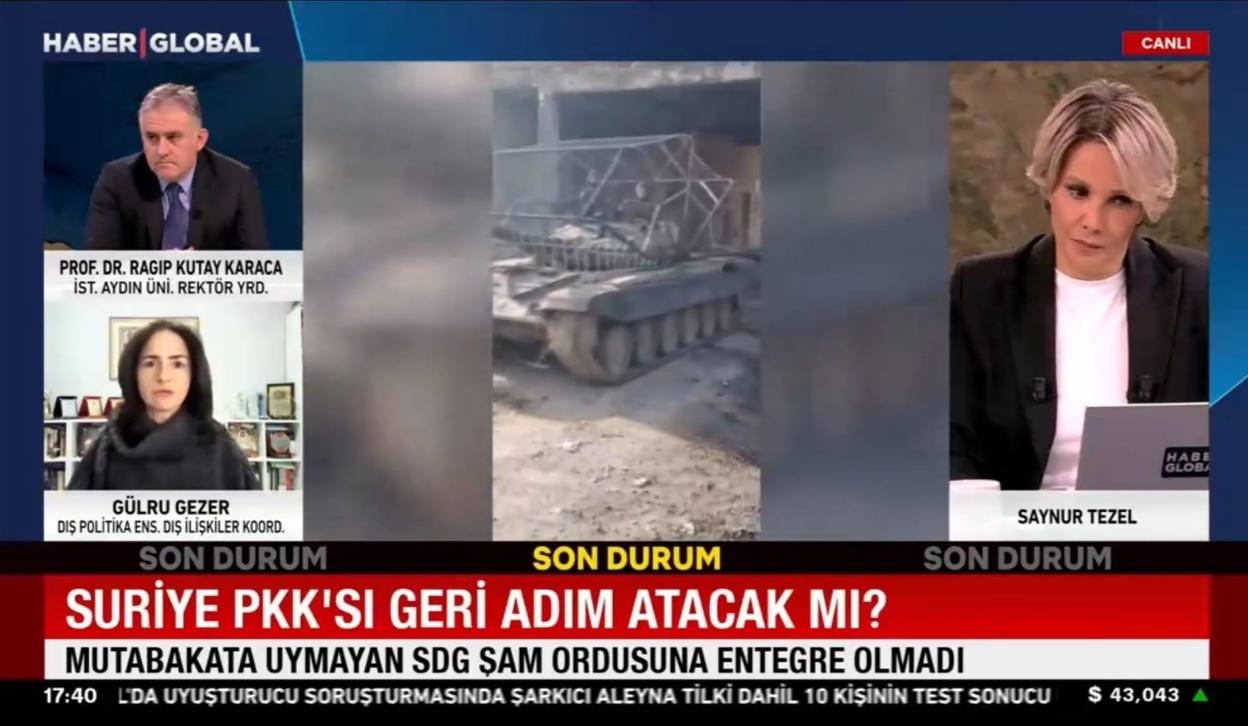 Rektör Yardımcımız Prof. Dr. Kutay Karaca, Halep'teki Operasyonu Değerlendirdi