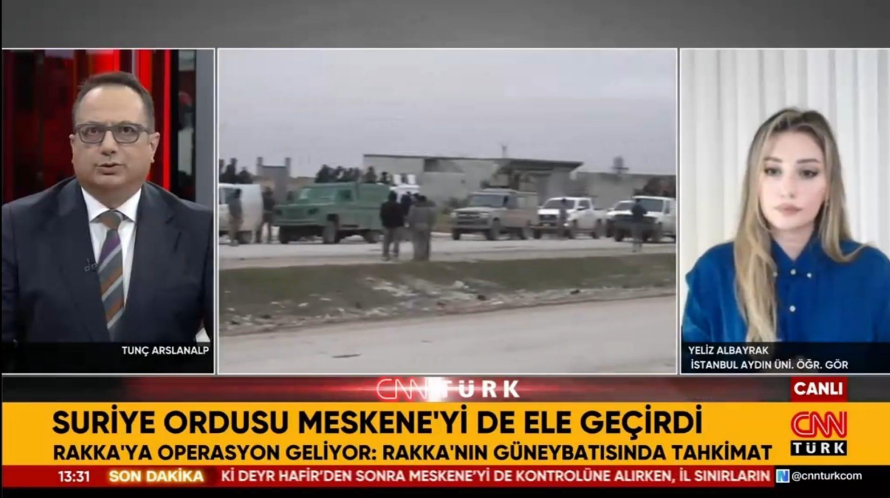 Öğretim Görevlimiz Yeliz Albayrak, Suriye'deki Son Gelişmeleri Değerlendirdi
