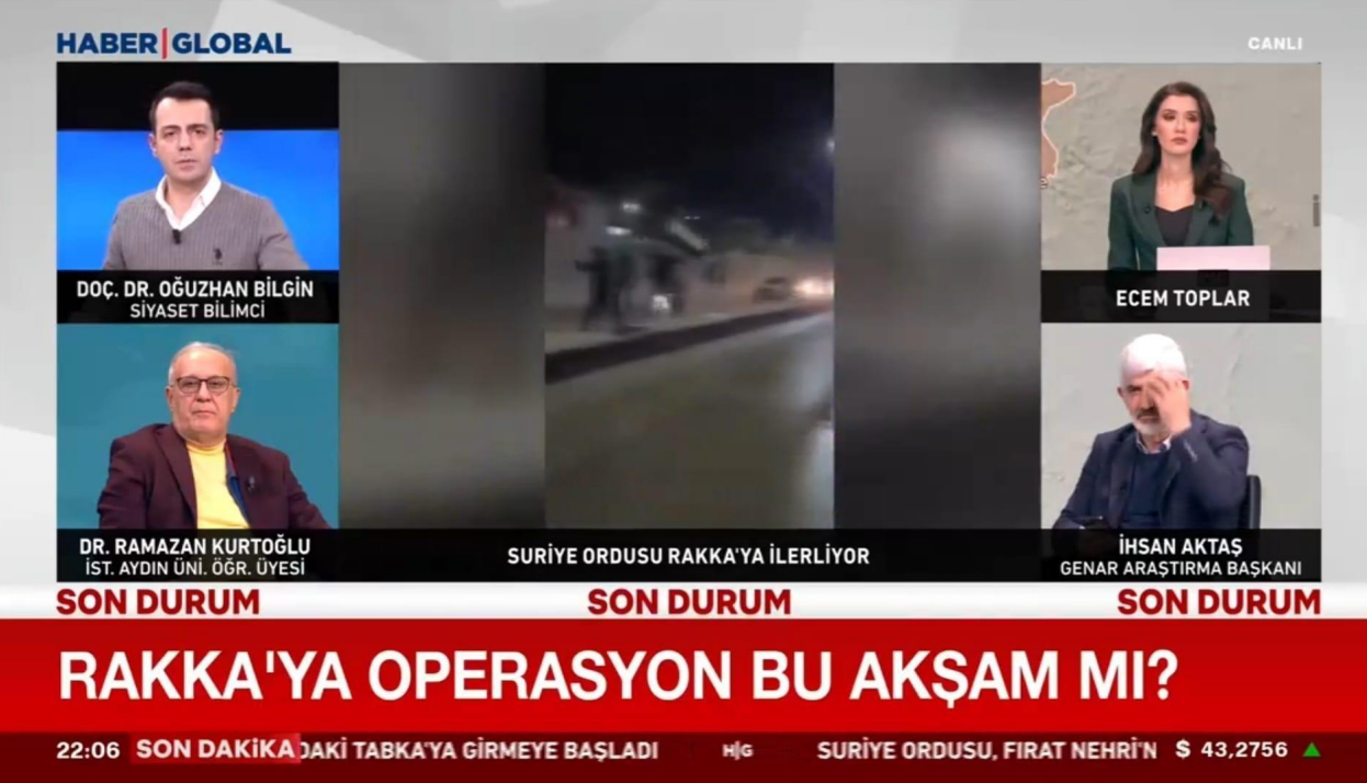 Öğretim Üyemiz Dr. Ramazan Kurtoğlu, Rakka Operasyonunu Değerlendirdi