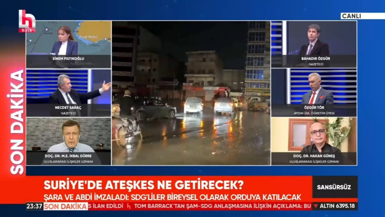 Öğretim Üyemiz Dr. Özgür Tör, Suriye'deki Ateşkesi Değerlendirdi