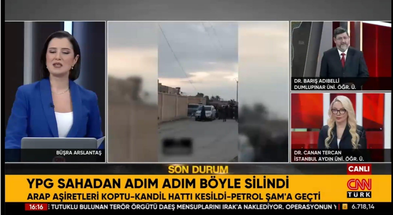 Öğretim Üyemiz Dr. Canan Tercan, YPG'nin Bölgeden Çekilme Sürecini Değerlendirdi