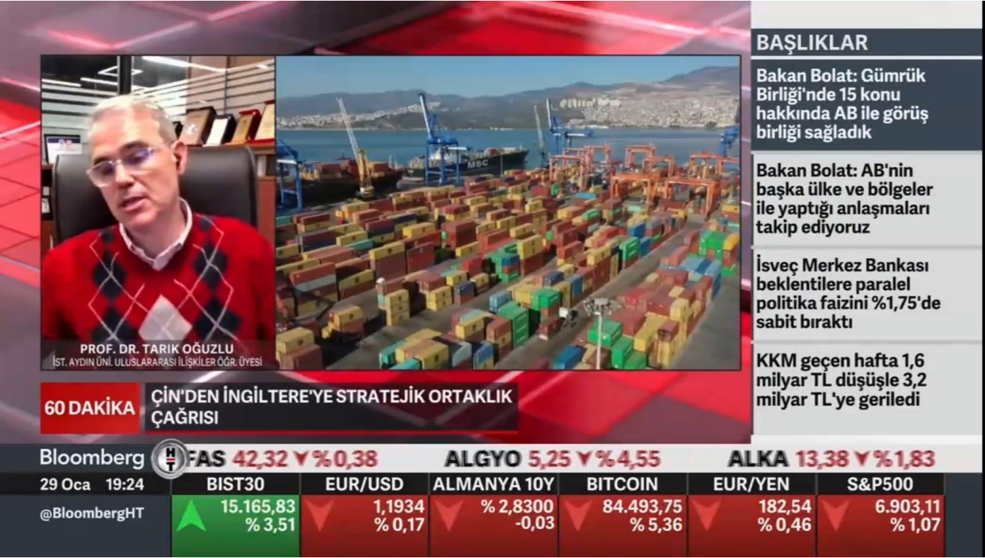 Fen Edebiyat Fakültesi Dekanımız Prof. Dr. H. Tarık Oğuzlu, ABD-Çin Ticaret Gerilimini Değerlendirdi
