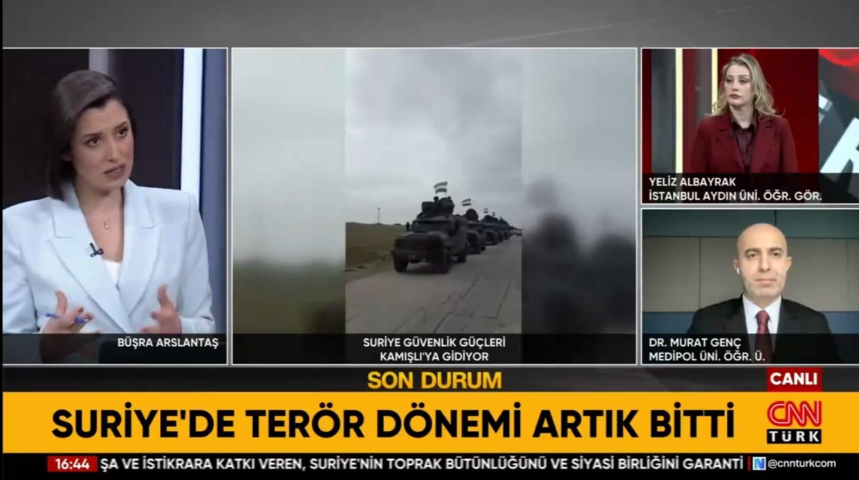 Öğretim Görevlimiz Yeliz Albayrak, Suriye'deki Son Gelişmeleri Değerlendirdi