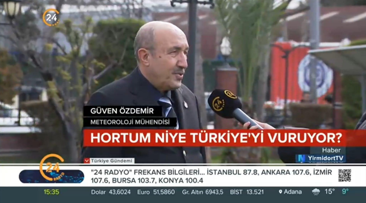 Öğretim Üyemiz Dr. Güven Özdemir, Hortum Vakalarındaki Artışı Değerlendirdi