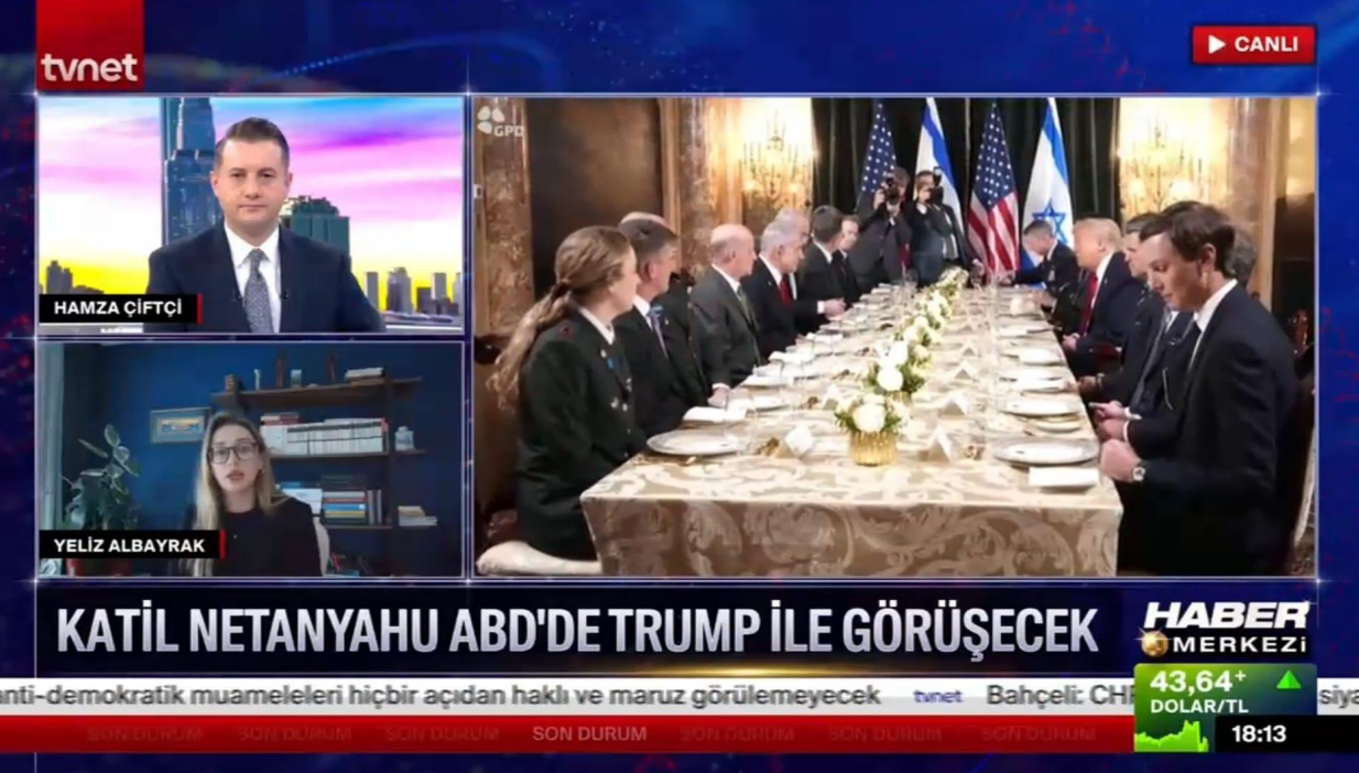 Öğretim Görevlimiz Yeliz Albayrak, Trump-Netanyahu Görüşmesini Değerlendirdi