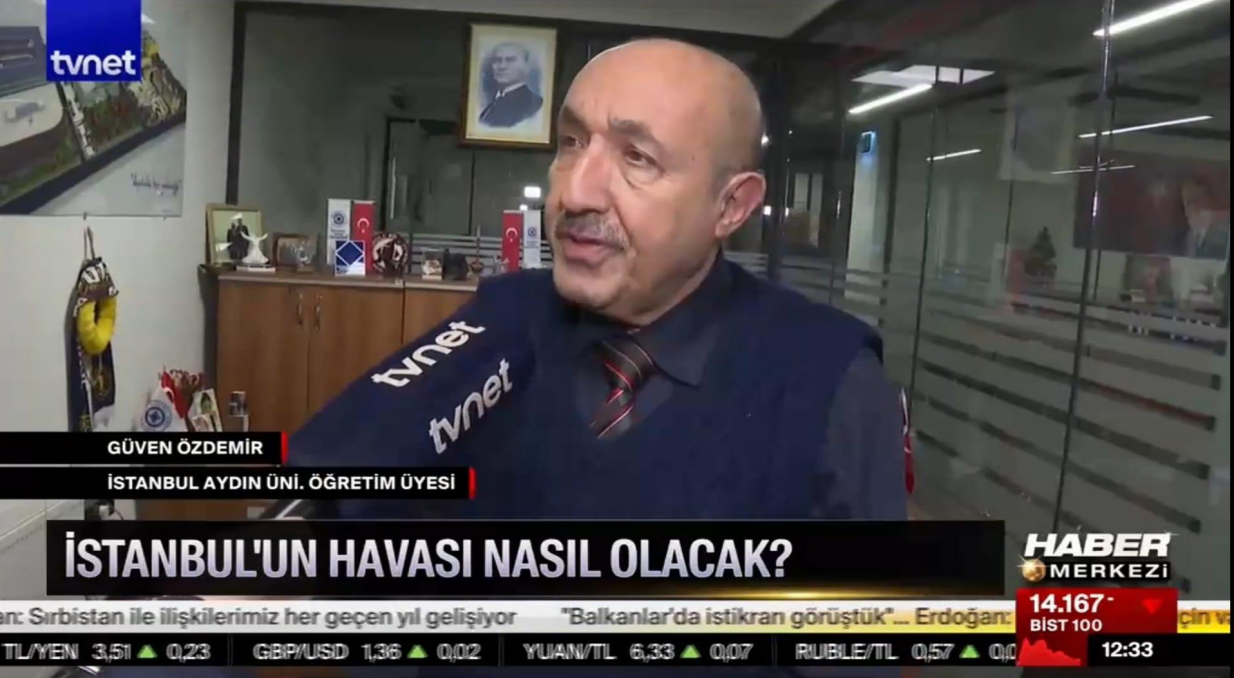 Öğretim Üyemiz Dr. Güven Özdemir, Fırtına ve Hava Durumunu Değerlendirdi