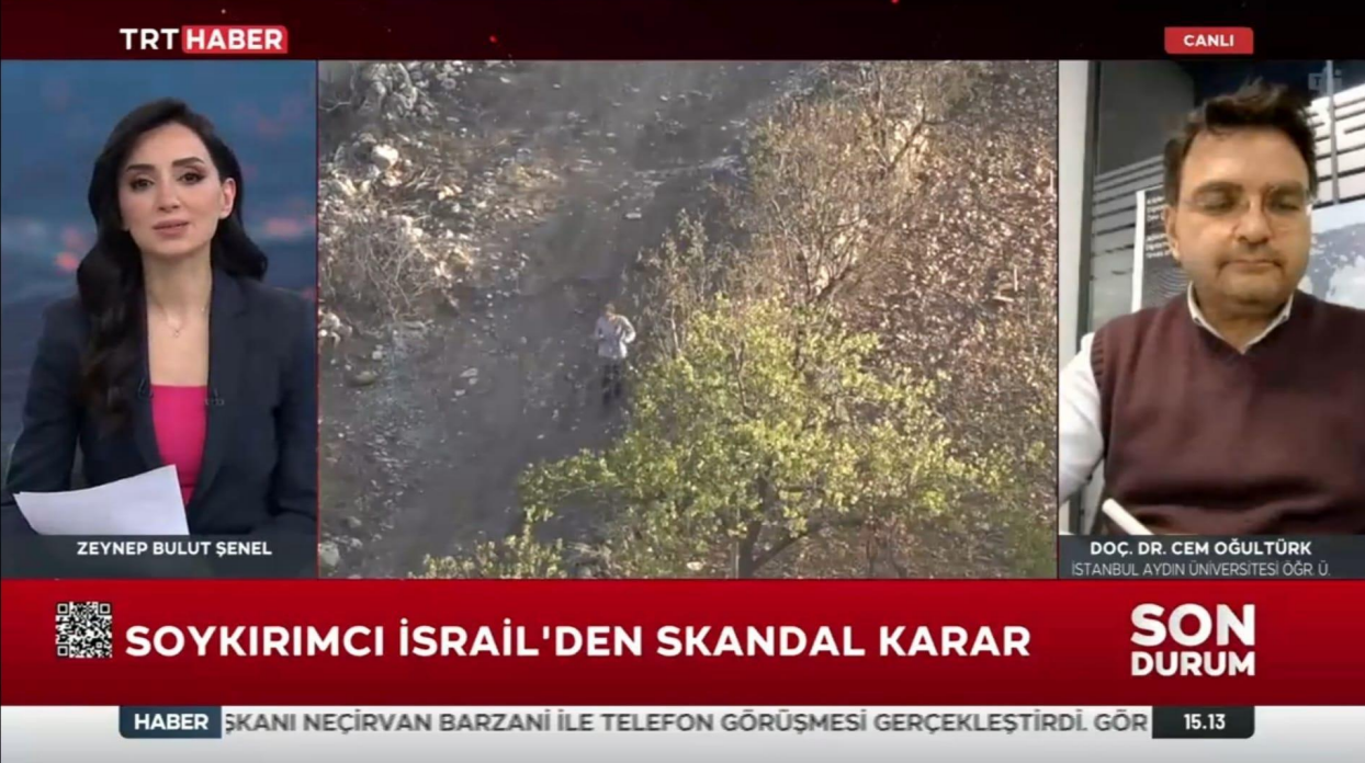 Öğretim Üyemiz Doç. Dr. Cem Oğultürk, Orta Doğu Gündemini Değerlendirdi