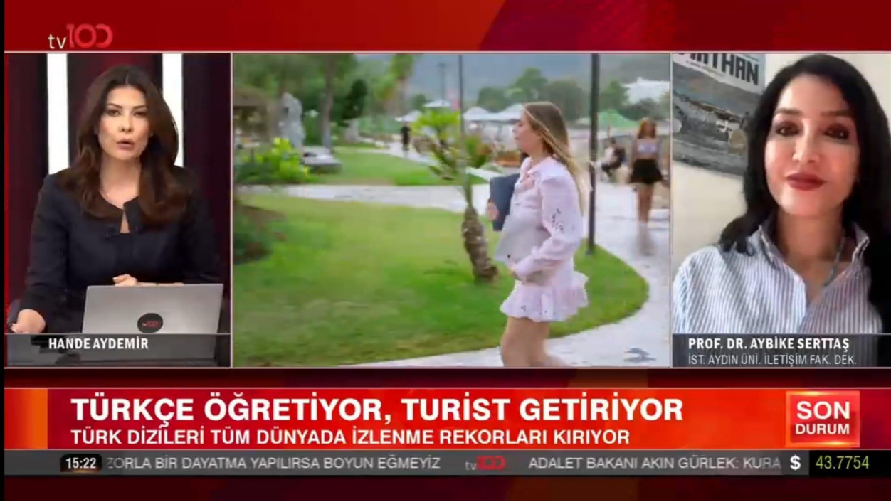 Öğretim Üyemiz Prof. Dr. Aybike Serttaş, Türk Dizilerinin Uluslararası Başarısını Değerlendirdi
