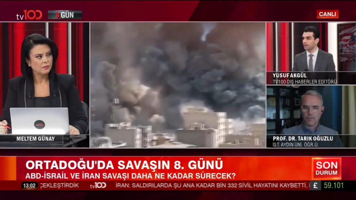 Fakültemiz Dekanı Prof. Dr. H. Tarık Oğuzlu, ABD-İsrail-İran Gündemini Değerlendirdi