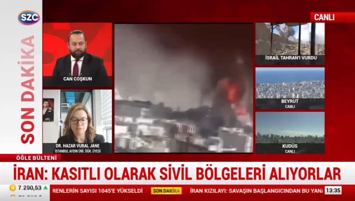 Öğretim Üyemiz Dr. Hazar Vural, ABD-İsrail-İran Gündemini Değerlendirdi