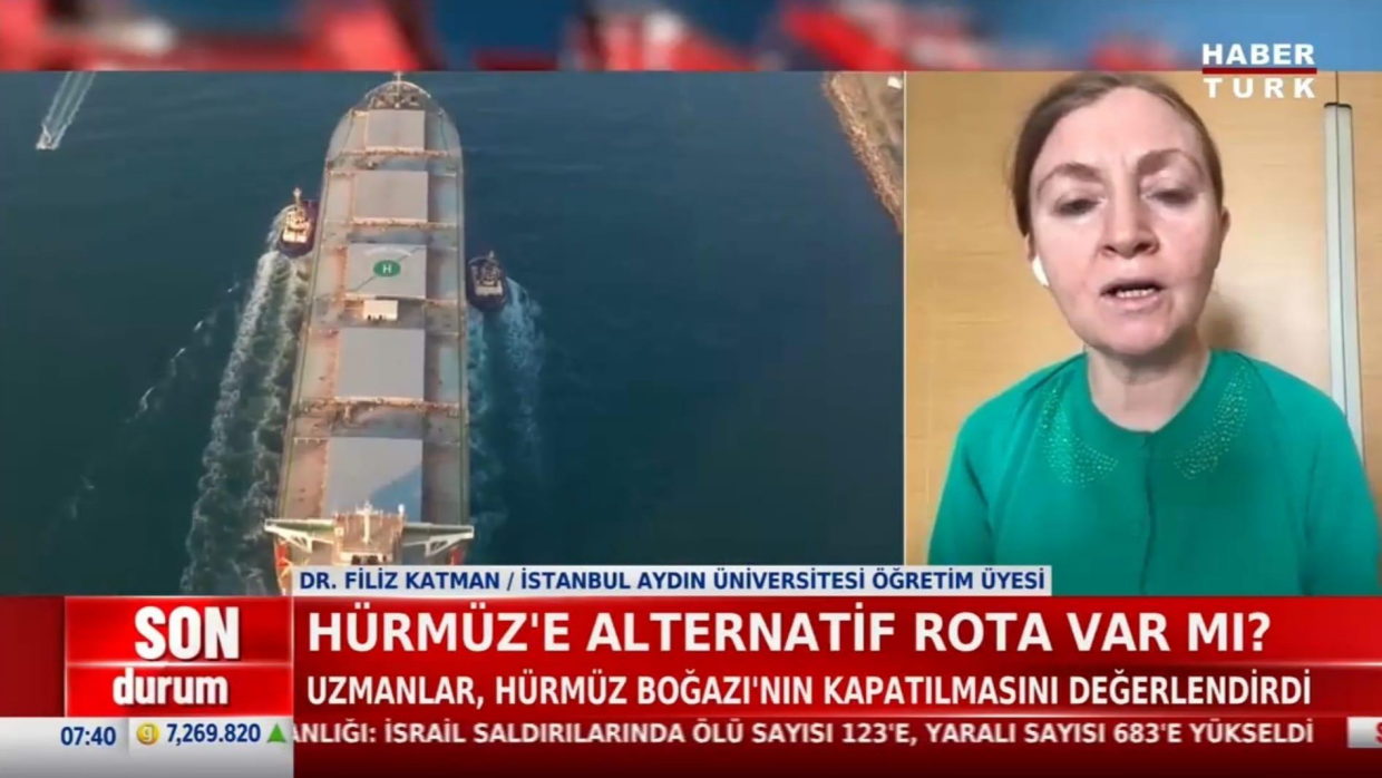Öğretim Üyemiz Dr. Filiz Katman, Hürmüz Boğazı’nın Enerji Piyasalarındaki Rolünü Değerlendirdi