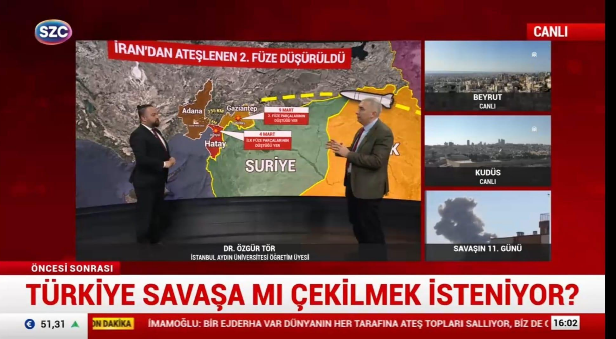 Öğretim Üyemiz Dr. Özgür Tör, Bölgedeki Son Gelişmeleri Değerlendirdi