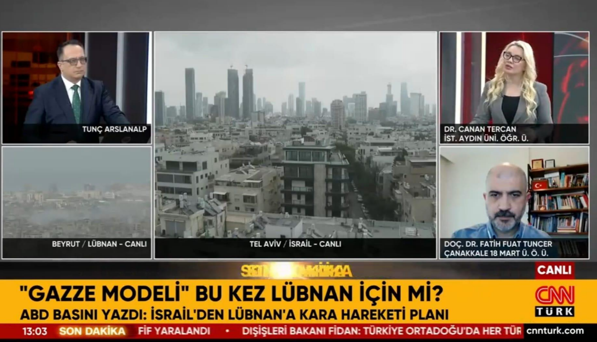 Öğretim Üyemiz Dr. Canan Tercan, Orta Doğu’daki Son Gelişmeleri Değerlendirdi