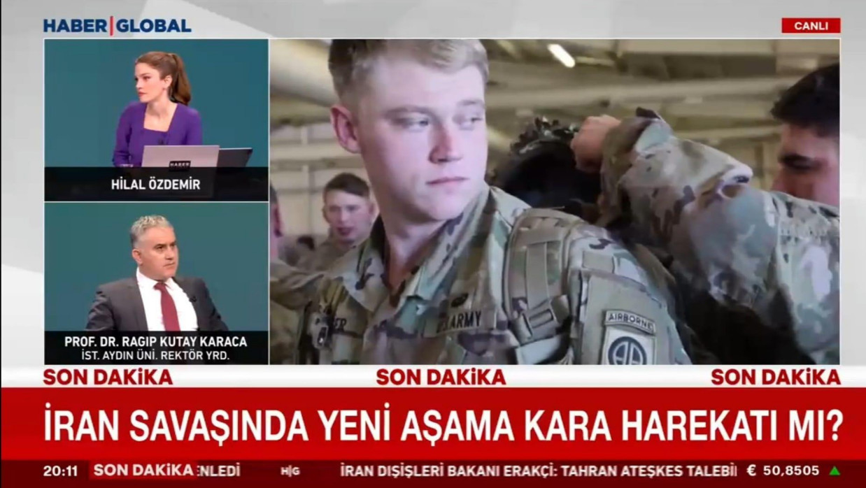 Rektör Yardımcımız Prof. Dr. R. Kutay Karaca, ABD-İsrail-İran Gündemini Değerlendirdi