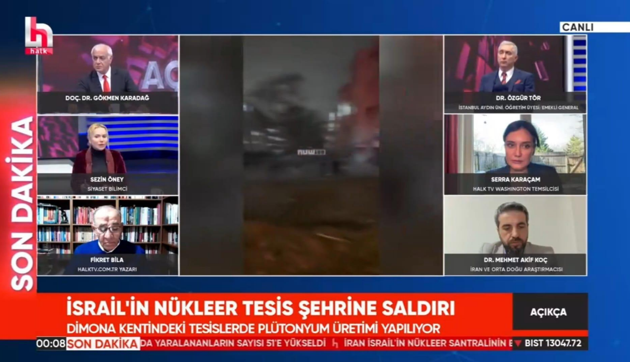 Öğretim Üyemiz Dr. Özgür Tör, İran-İsrail Gündemini Değerlendirdi