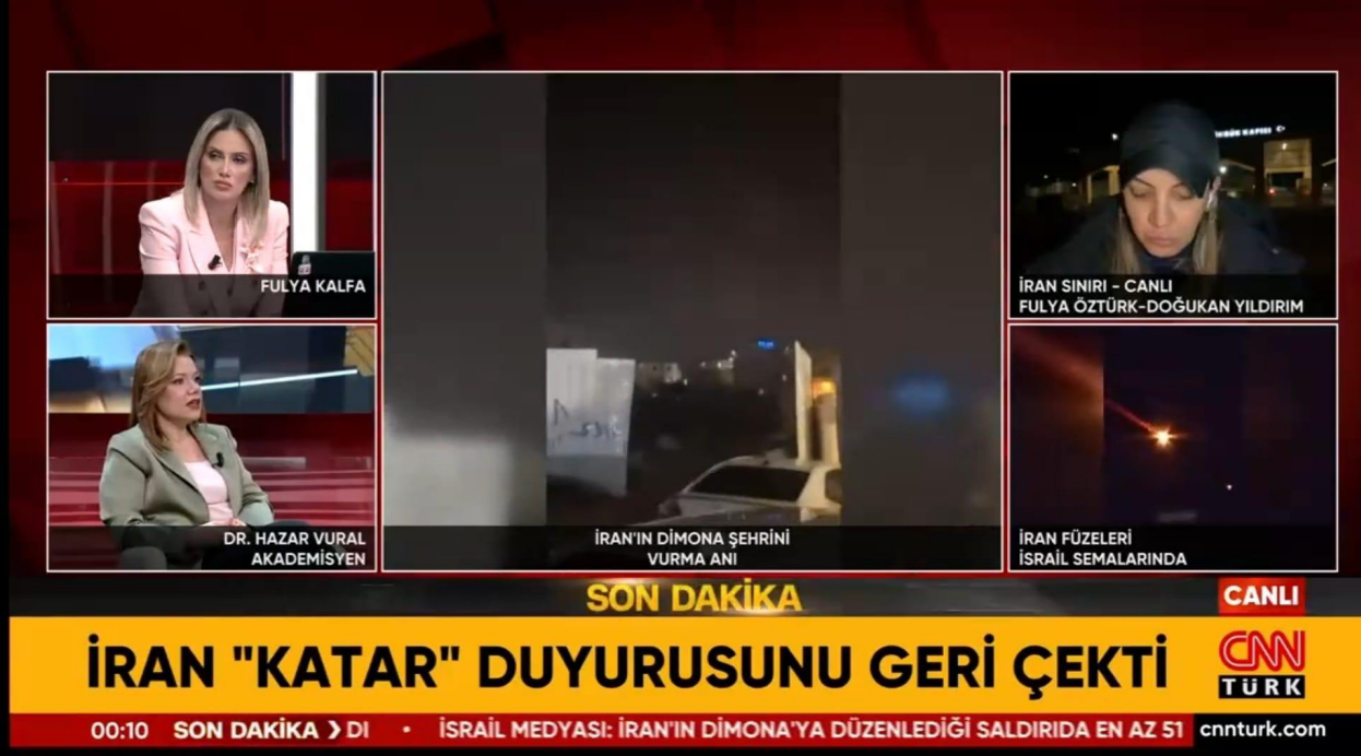 Öğretim Üyemiz Dr. Hazar Vural, İran-ABD-İsrail Gündemini Değerlendirdi