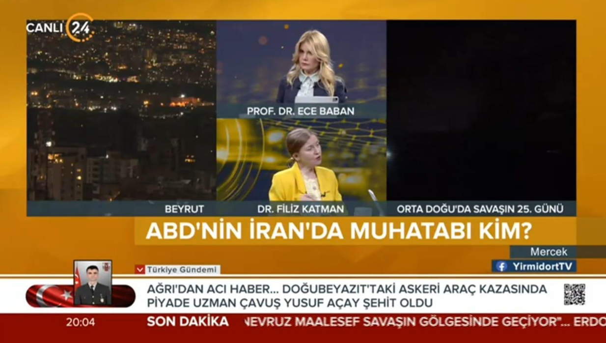 Öğretim Üyemiz Dr. Filiz Katman, Orta Doğu’daki Son Gelişmeleri Değerlendirdi