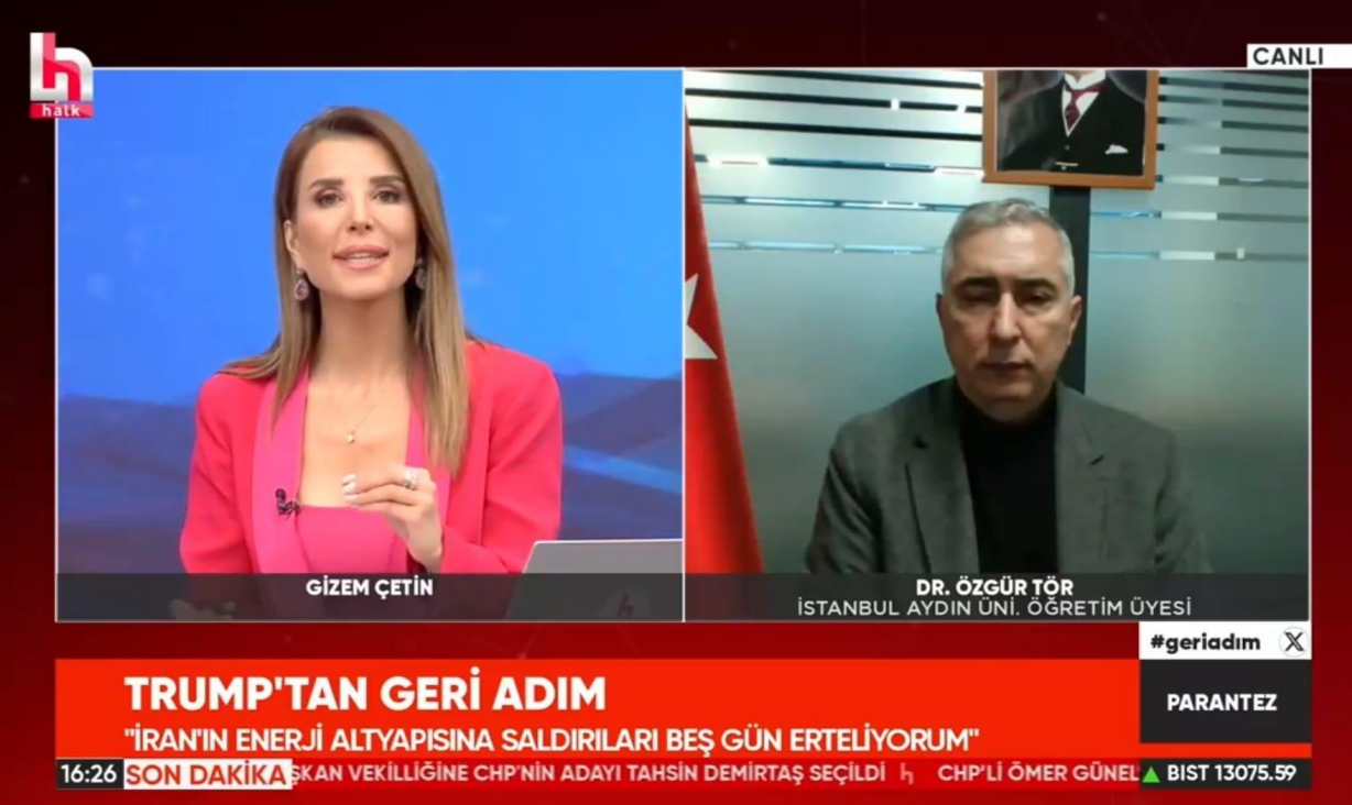 Öğretim Üyemiz Dr. Özgür Tör, ABD-İran Gündemini Değerlendirdi