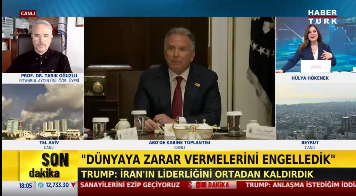 Öğretim Üyemiz Prof. Dr. H. Tarık Oğuzlu, ABD-İran-İsrail Gündemini Değerlendirdi