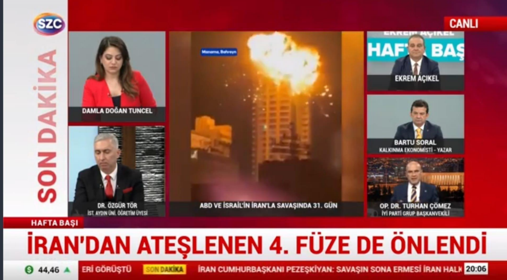 Öğretim Üyemiz Dr. Özgür Tör, İran-ABD-İsrail Gündemini Değerlendirdi