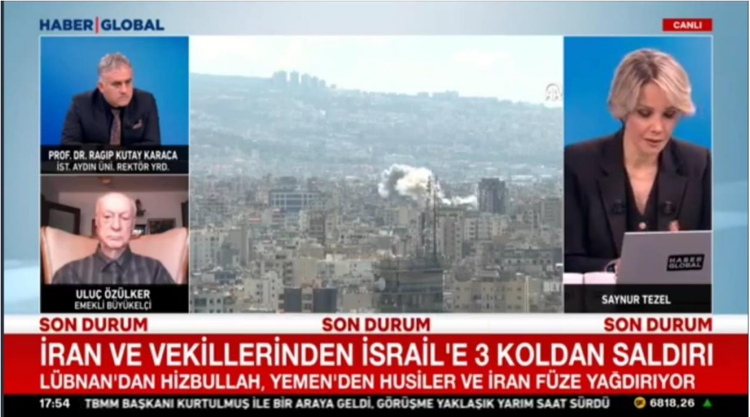 Rektör Yardımcımız Prof. Dr. R. Kutay Karaca, İran-İsrail Gündemini Değerlendirdi