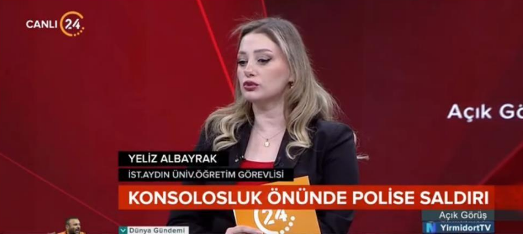 Öğretim Görevlimiz Yeliz Albayrak, İsrail İstanbul Başkonsolosluğu'na Yönelik Saldırıyı Değerlendirdi