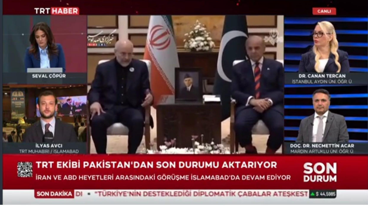Öğretim Üyemiz Dr. Canan Tercan, İran-ABD Barış Görüşmelerini Değerlendirdi