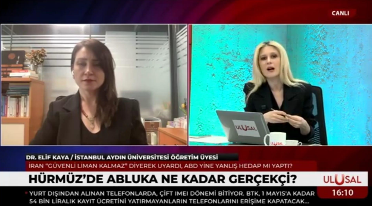 Öğretim Üyemiz Dr. Elif Kaya, Hürmüz Boğazı Gündeminin Ekonomiye Etkilerini Değerlendirdi